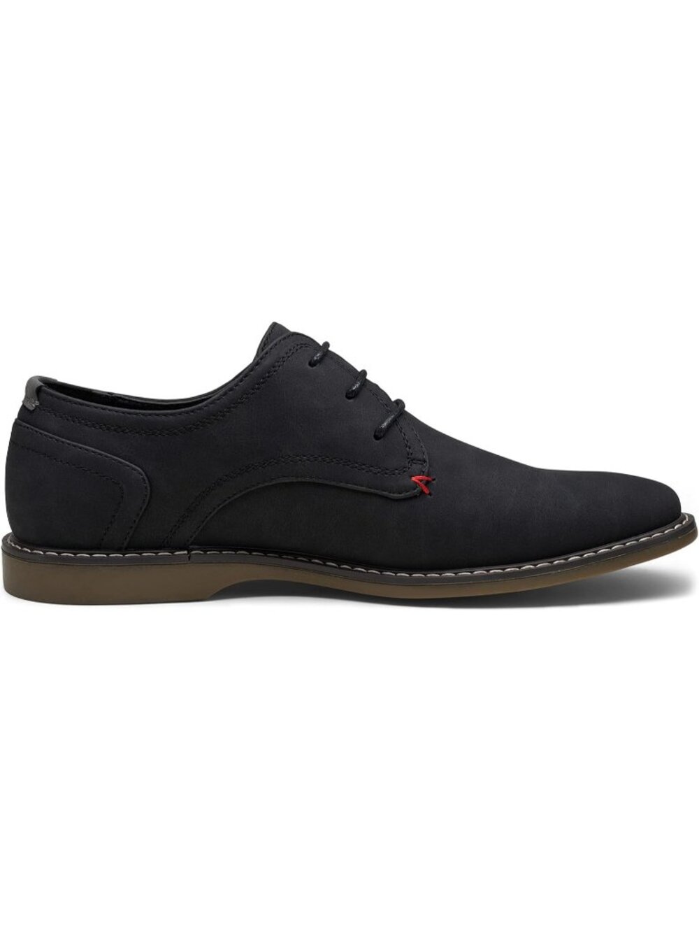 Men's Suede Black Breathable Upper Lace Up Retro Business Classic Oxford Shoes - Picture 6 of 6
